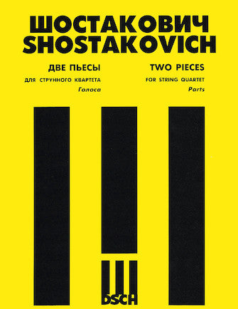 Shostakovich 2 Pieces for String Quartet Parts O/P