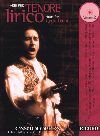 Arias for Lyric Tenor - Vol. 2 Cantolopera Series