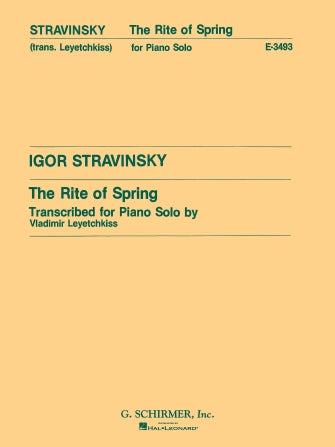 Stravinsky Rite of Spring (Le Sacre du Printemps) Piano Solo