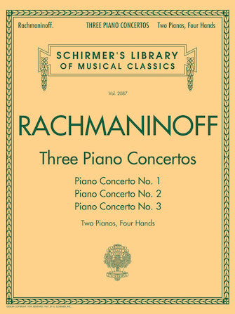 Rachmaninoff - Three Piano Concertos - Concerto Nos. 1, 2, 3 - 2 Pianos/4 Hands