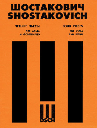 Shostakovich Four Pieces from Music to the Film The Gadfly for Viola and Piano, Op. 97