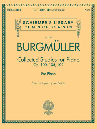 Burgmüller Collected Studies for Piano - Op. 100, 105, 109