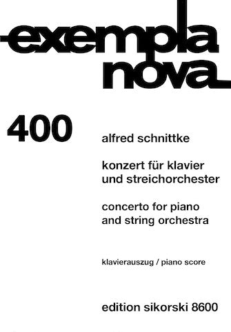 Schnittke Concerto For Piano And String Orchestra Piano Score