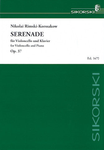 Serenade For Violoncello And Piano Op. 37