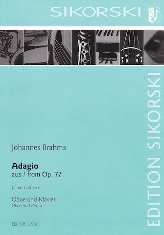 Brahms Adagio From Op. 77 Oboe And Piano