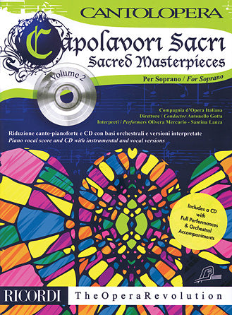Sacred Masterpieces Capolavori Sacri Soprano Vol. 2 Cantolopera Series Book/cd