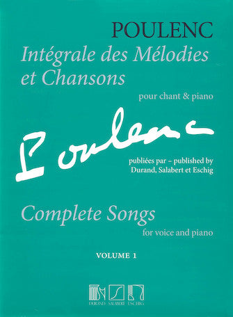 Poulenc, Francis - Complete Songs Vol. 1