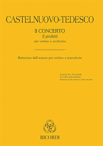 Concerto No. 2 (I Profeti) (Violin with Piano Reduction)