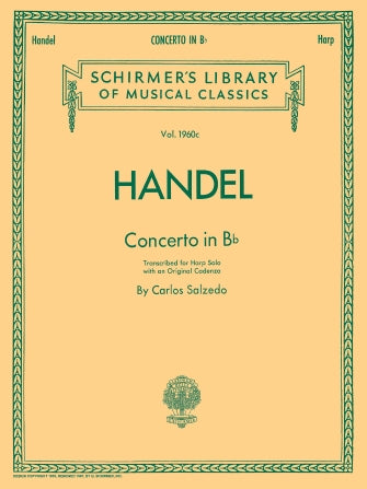 Handel Concerto in B Flat Harp Solo