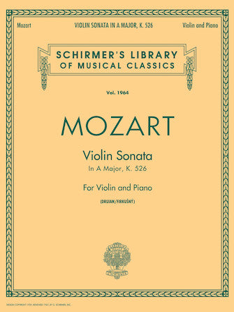Mozart Sonata in A, K.526 Violin and Piano