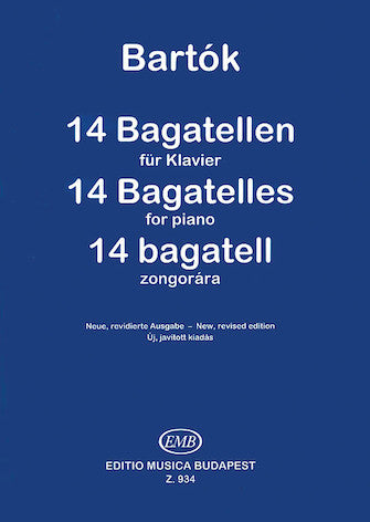 Bartok Fourteen Bagatelles, Op. 6
