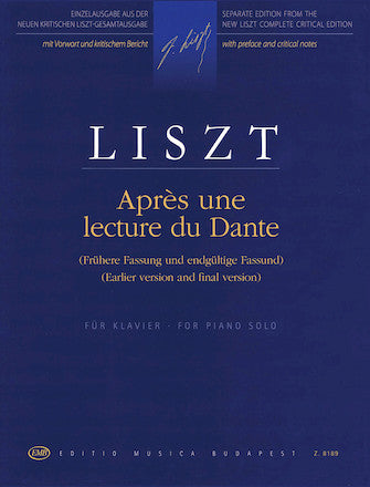Liszt Après une Lecture de Dante from Années de pèlerinage