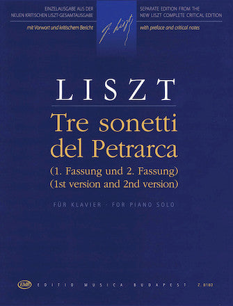 Liszt Tre Sonetti di Petrarca from Années de pélerinage Piano Solo