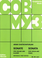 Khachaturian Sonata (First Edition) Violin and Piano