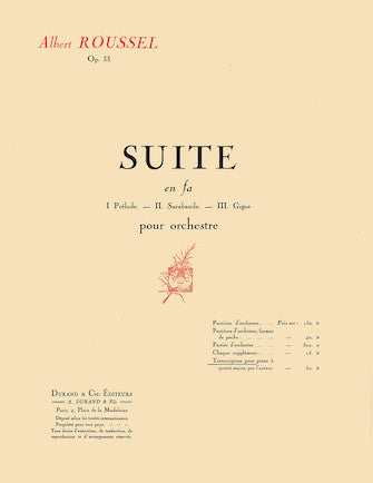 Roussel Suite in F, Op. 33