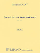 Sogny Etudes Dans Le Style Hongrois Book 1