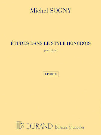 Etudes Dans Le Style Hongrois Book 2 Piano