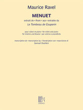 Ravel Menuet Extract from Le Tombeau De Couperin Violin and Piano