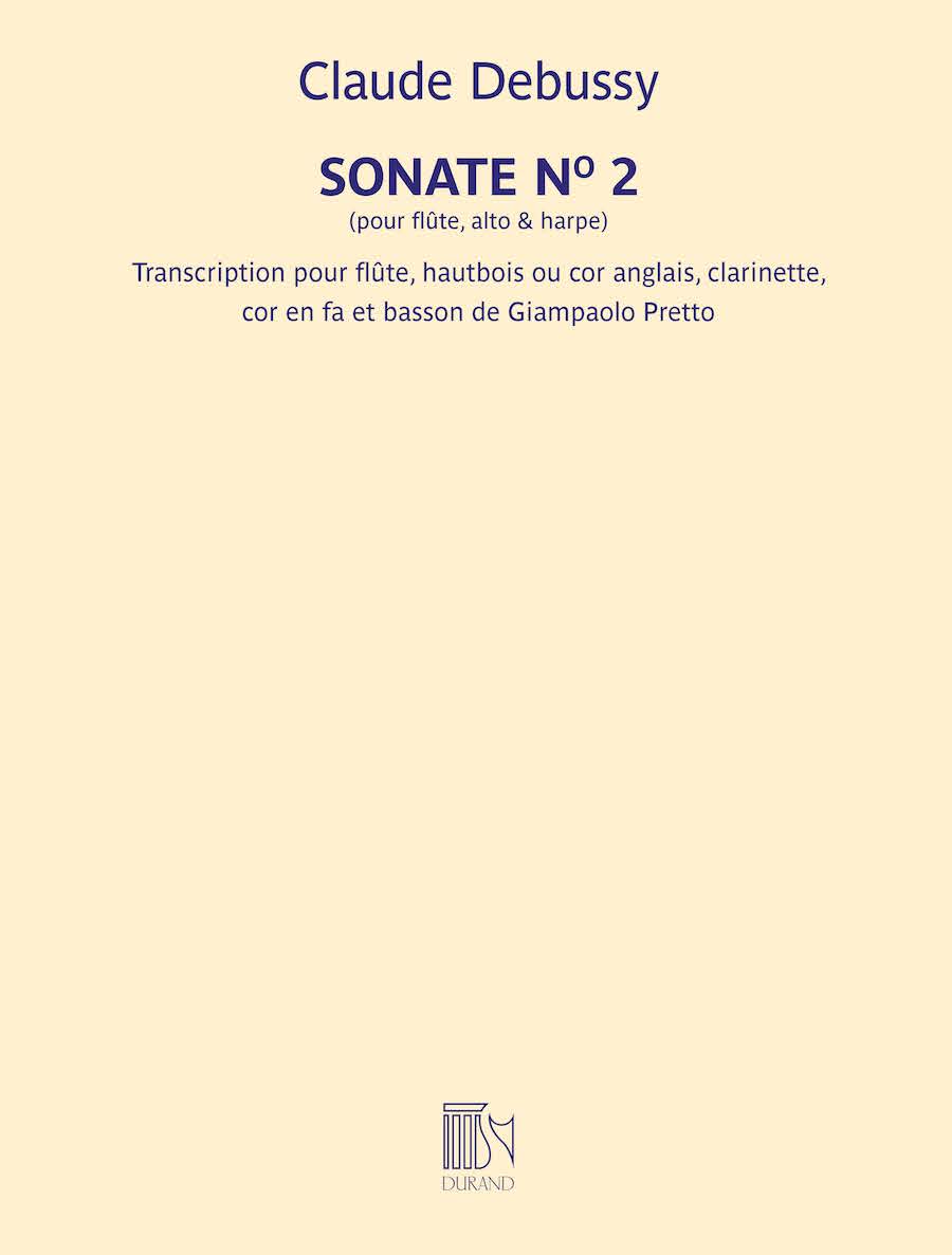 Debussy Sonate No. 2 Score/Parts Flute, Oboe, Clarinet, Horn in F, Bassoon