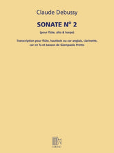 Debussy Sonate No. 2 Score/Parts Flute, Oboe, Clarinet, Horn in F, Bassoon