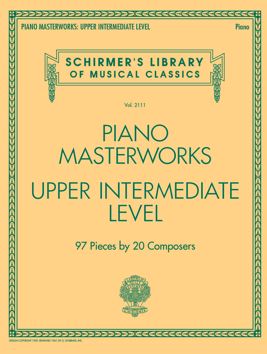 Piano Masterworks - Schirmer's Library of Musical Classics