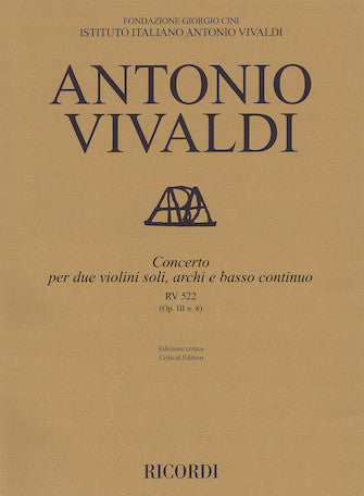 Vivaldi Violin Concerto A minor, RV 522, Op. III, No. 8