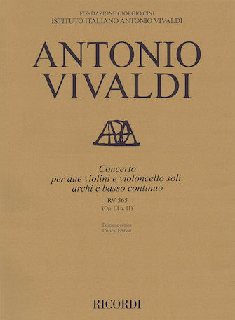 Vivaldi Concerto D Minor, RV 565, Op. III, No. 11