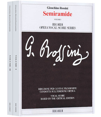 Rossini Semiramide Vocal Score Critical Edition