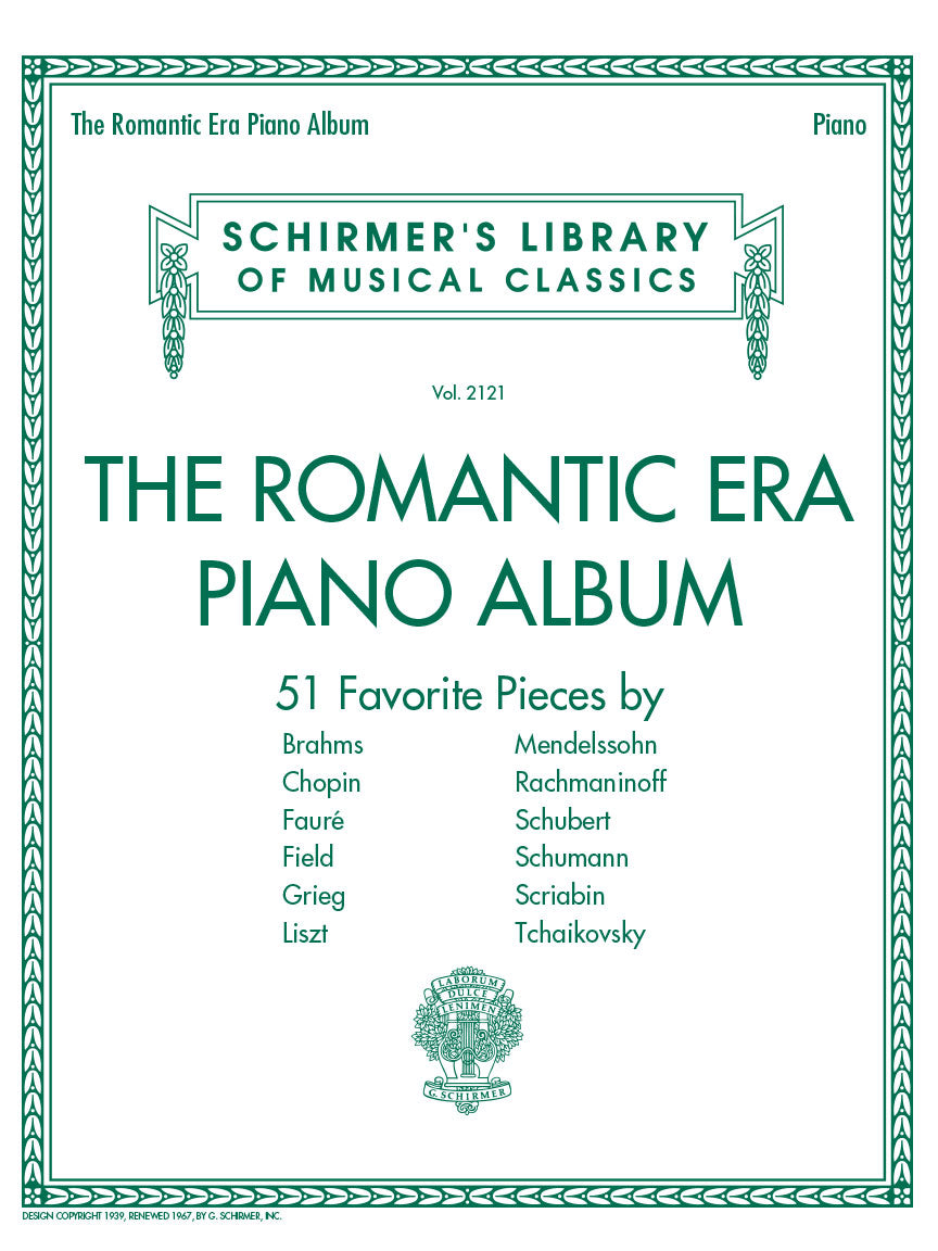 Romantic Era Piano Album - Schirmer's Library of Musical Classics Vol. 2121