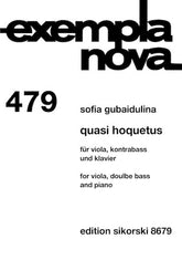 Gubaidulina Quasi Hoquetus for Viola, Double Bass and Piano