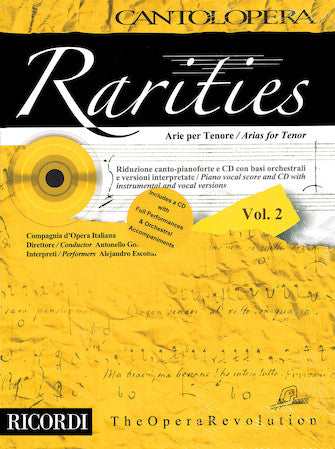 Rarities - Arias for Tenor, Volume 2 Cantolopera Series