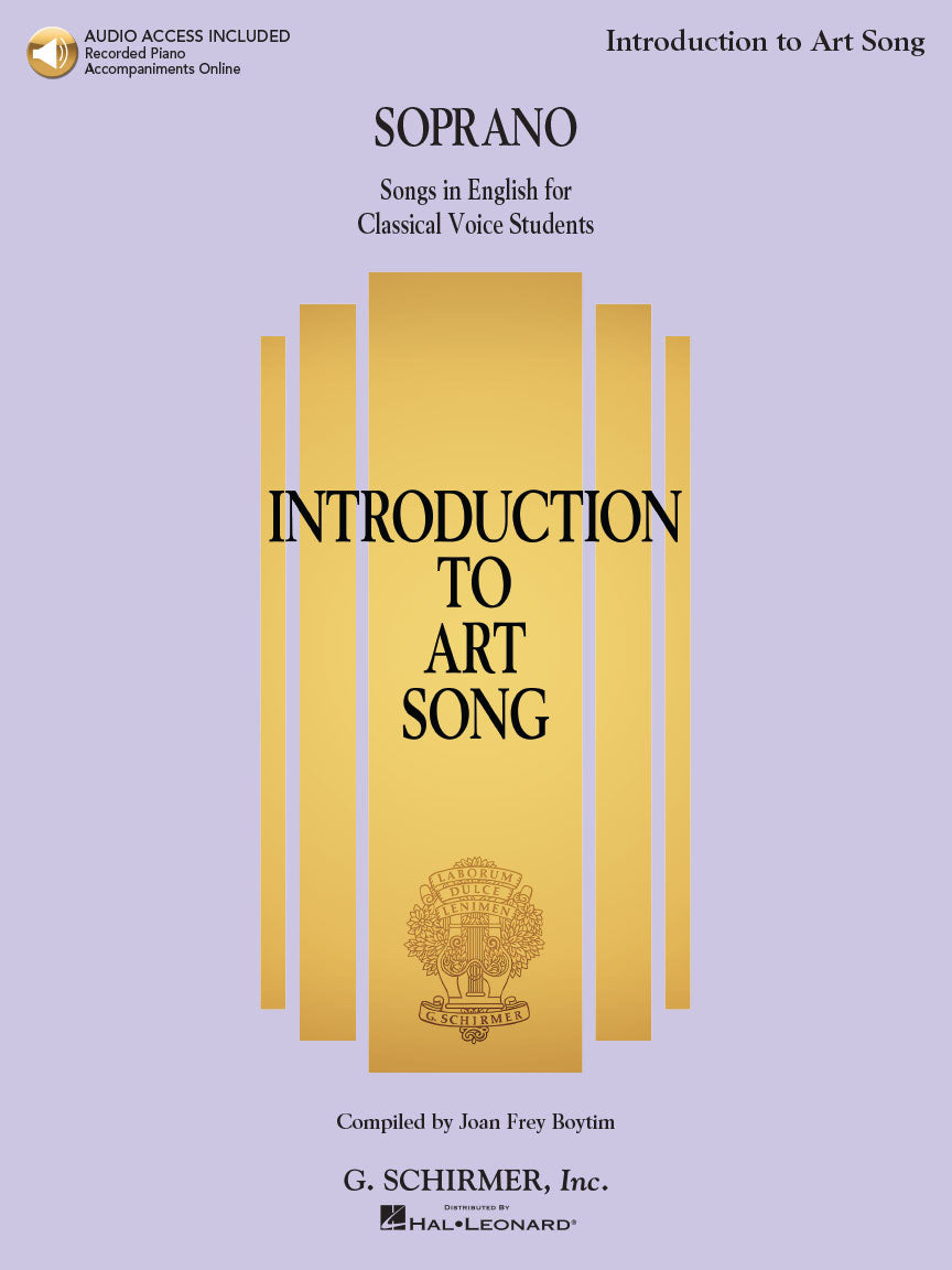 Introduction to Art Song for Soprano - With Recorded Piano Accompaniments