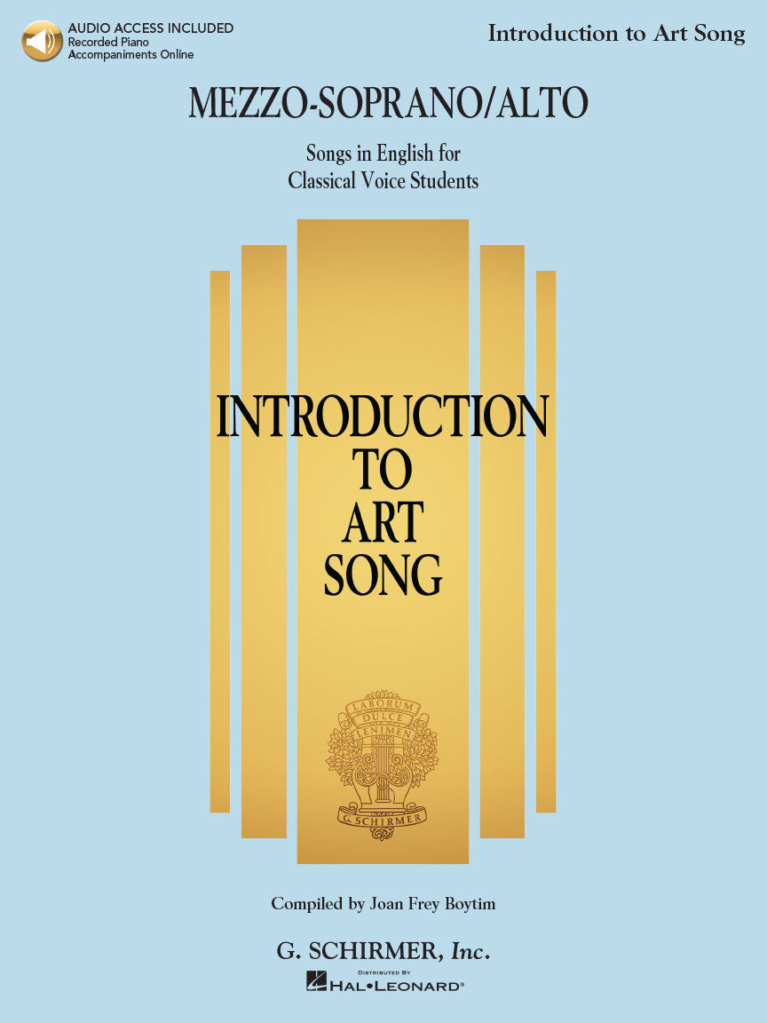 Introduction to Art Song for Mezzo-Soprano/Alto - With Recorded Piano Accompaniments