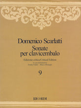 Sonate per Clavicembalo Volume 9 Critical Edition Harpsichord