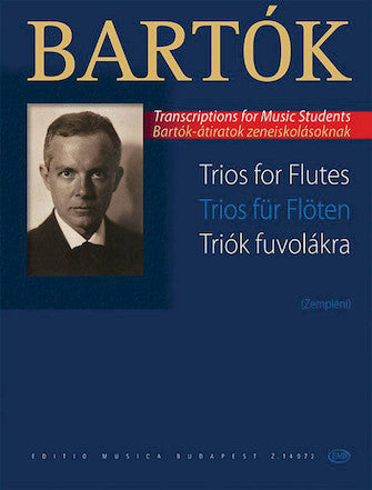 Bartok Trios for Flutes - Score and Parts