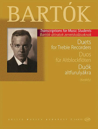 Bartok Duets for Treble Recorders from the Children's and Female Choruses