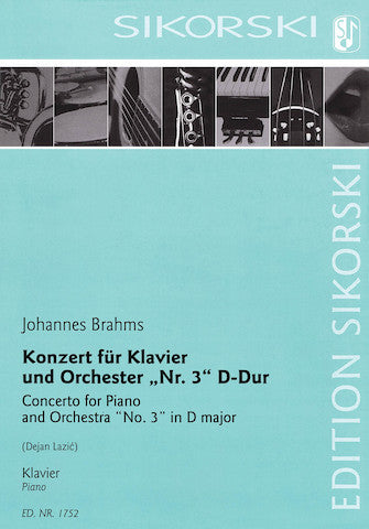 Brahms Concerto for Piano and Orchestra No. 3 in D Major