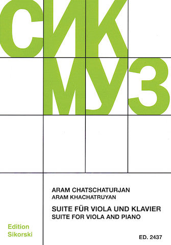 Khachaturian: Suite for Viola and Piano