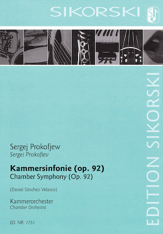 Prokofiev Chamber Symphony for Chamber Orchestra, Op. 92