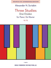 Scriabin: Three Studies for Piano, Op. 65