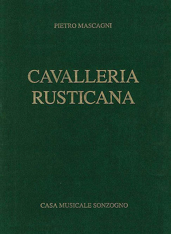 Mascagni Cavalleria Rusticana (Vocal score- Sonzogno)