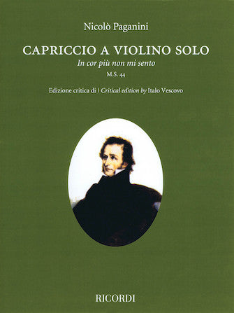 Paganini Capriccio 'In Cor Piu Non Mi Sento' M.S. 44 Violin Solo