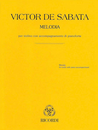 Sabata Melody for Violin with Piano Accompaniment