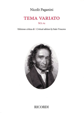 Tema Variato M.S. 82 Solo Violin Critical Edition