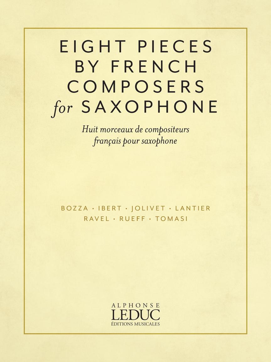 Eight Saxophone Pieces By French Composers - Alto Saxophone And Piano