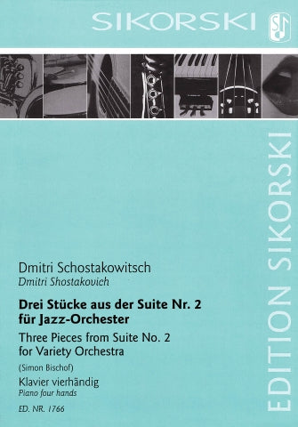 Shostakovich 3 Pieces from Suite No. 2 (For Variety Orchestra) for Piano Four-Hands