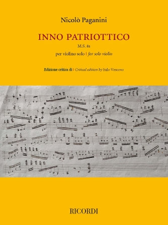 Paganini Inno Patriottico for Solo Violin