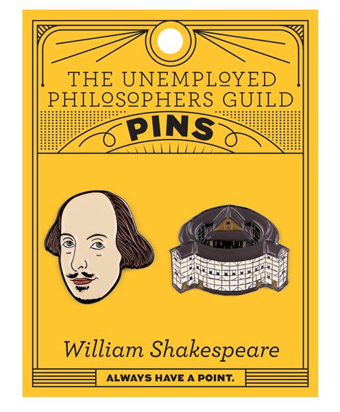 William Shakespeare & The Globe Pins