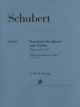 Schubert Sonatinas for Piano and Violin Opus Posthumous 137