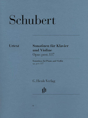 Schubert Sonatinas for Piano and Violin Opus Posthumous 137 DAMAGED